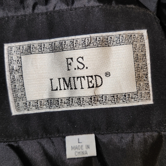 Fleet Street Limited Womens Coat Brown Polyester Long Sleeve Snap Button Sz L. - Picture 15 of 15